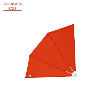 China Customized Outdoor Folding Anti Sonnensegel Windproof UV Waterproof Polyester POLY Fan Tent Retractable Shape Sunshade for sale