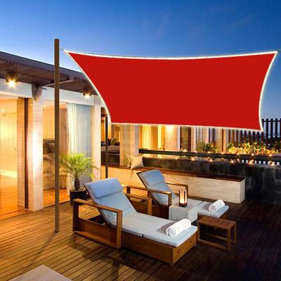 China HDPE Sun Shade Cloth Triangle Beach Garden Shade Netting Sun Shade Sail Net for sale