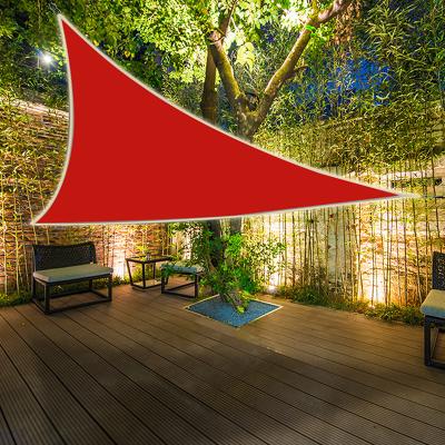 China HDPE Customize Triangle Sun Shade Sail Canopy Tent Shelter Cloth Fabric Screen for sale