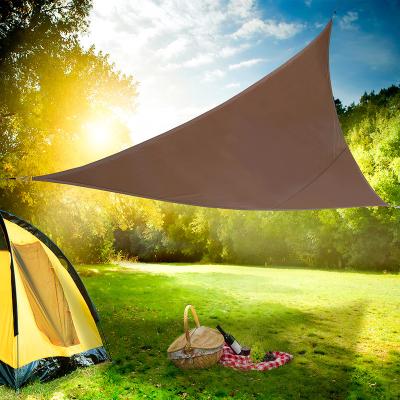 China HDPE Waterproof Sun Shade Triangle Awning Sails Waterproof Triangle Sun Sunshade Sail Cloth for sale