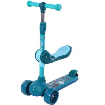 China Best Gift 3 Wheel Adjustable Height Handlebar Push Kick Scooter Foldable Scooter For Baby Kids 2-14 Years Old Lightweight OEM Factory for sale