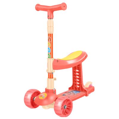 China China Infant Kids Adjustable Stem Patinete Height Handlebar Three 3 Wheel Kick Scooter Baby Scooty For Kids Girls With Led Light for sale