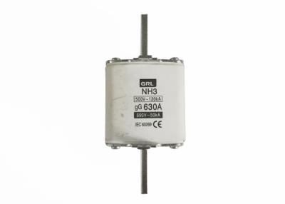 China Tipo NH3 630 fusible de cerámica del vínculo del cobre del amarillo del tubo del cuadrado del fusible IEC60269 del amperio en venta