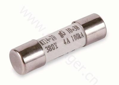 China Cilindrische Industriële Zekering 10 * 38 Mm-Grootte 500V 2 van het Metalen kap Lage Voltage - 32A Te koop