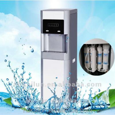 China Plastic Hot And Cold Water Dispenser Water Cooling Machine / 4 Stage Water Filter for sale