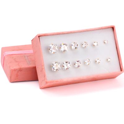 China CLASSIC Unique Diamond Jewelry 3~10mm Stud Earrings, 316 L Stainless Steel Jewelry Earrings for sale