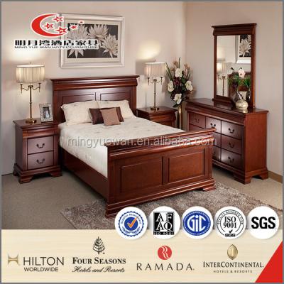 China High Quality Antique 5 Star Hotel Bedroom Wood Bedroom Furniture for sale