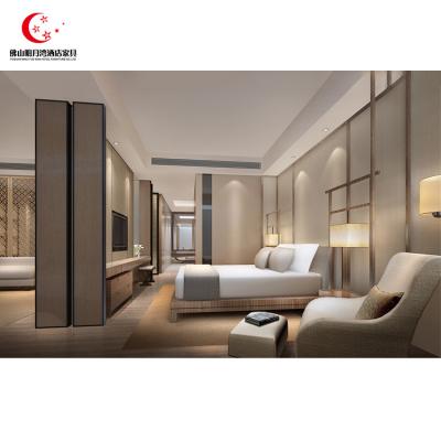 China OEM Goods Custom Hotel Serviced Apartment Bed Room Furniture Solid Wood Bedroom , Hotel Furniture Catalog for sale