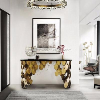 China PANEL Hotel Furniture Italy Lobby Hall Console Table Wall Console for sale