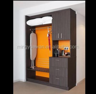 China PANEL Hotel Bedroom Laminate Wardrobe Designs for sale