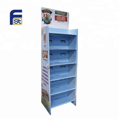 China Durable Custom Potato Chip Display Rack Stand Logo Printed Paper Display Cardboard for sale