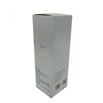 China Recycled Materials Folding Customized Logo Cosmetic Recycled Packaging Paper Card Box For Skin Care for sale