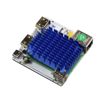 China Hot Selling Heatsink Aluminum 5mm Heatsink Based On DF40C For Raspberry Pi Compute Module 4 CM4 for sale