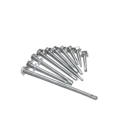 China Pan China Factory Stainless Steel Hex Head Self Drilling Screws Hex Flange Head Self Drilling Screws for sale