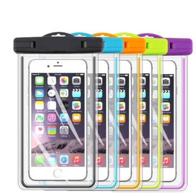 China PVC Waterproof Cell Phone Case Bag Waterproof PVC Phone Case Pouch for sale