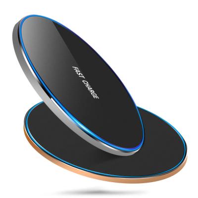 China Modern Ultra Thin 10w LED Fast Radio Charging Universal QI Phone Long Range Wireless Charger for sale