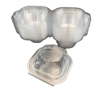 China China Manufacturer Wholesale Transparent Disposable Cupcake Boxes With Inserts Bakery Boxes To Fit 1Cupcakes Or Muffins for sale