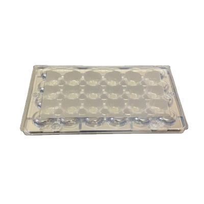 China Factory direct stocked eco-friendly disposable quail crate with 24 cells quail egg trays for sale for sale