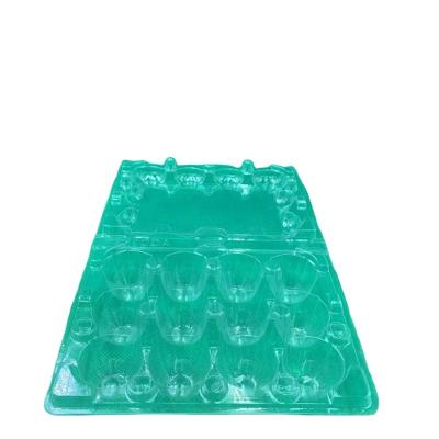 China Packing Material Cheap 12 Cell Quail Egg Clear Plastic Tray For Xiantao Quail Egg Plastic Box Protective Packaging for sale