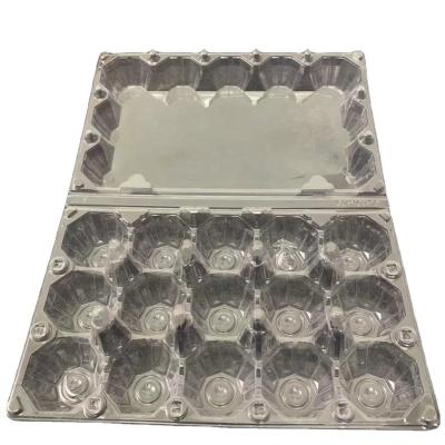 China Wholesale Disposable Box 12 Holes Egg Cartons Refrigerator Package Blister Transport Disposable Eco Friendly RPET/PET/PVC Plastic Trays For Eggs for sale