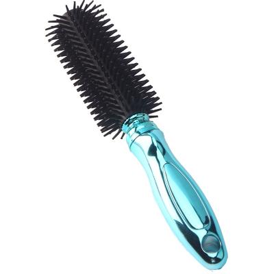 China Blue Bling Carbon Home Combs for Salon Toni and Guy Combs Round Plastic Hair Comb for sale