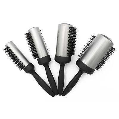 China Waterproof High End Heat Resistance Half-sided Boar Bristle Hair Styling Brush Ionic Round Professional Hairdressing Brush Comb for sale