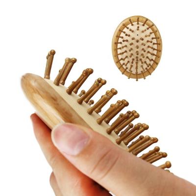 China Hot Selling Bamboo Wooden Brush Waterproof Mini Bamboo Brush from Amazon for Hair Cushion Hair Brush for sale