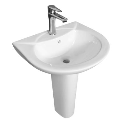 China Morden SAIRI Wholesale Twyford Full Ceramic Pedestal Sink for sale