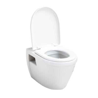 China Double-Flow Bathroom Indian Toilet Design P-trap 180mm New Rough-In Wall Hung Toilet for sale