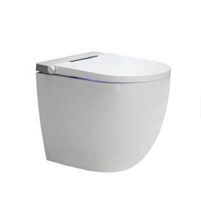 China Double-Flow Ceramic One-Piece Bowl Automatic Flush Toilet Smart Toilet for sale