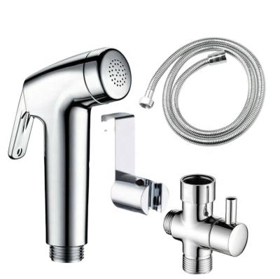 China No New Metal Needle Plastic Zinc Head Chrome Push Hand Bidet Shower Sprayer for sale