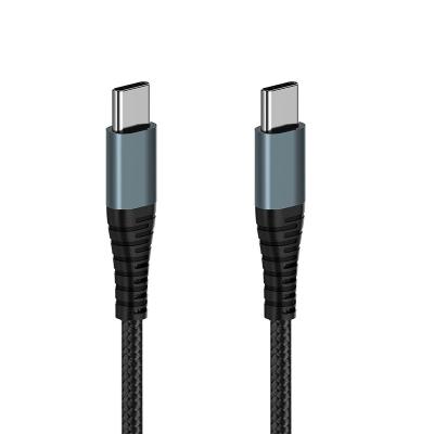 China Mobile Phone PD 100W USB C Cable 2m Quick Charging Cord 5A Nylon Braided Cable Type C to Usb Type C Charger Cable for Samsung xiaomi for sale