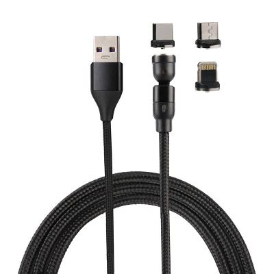 China Wholesale 1m 2m 3m USB Player MP3/MP4 Cable 180 Degree Magnetic Micro USB Type C Charging USB Data Cable For iPhone for sale