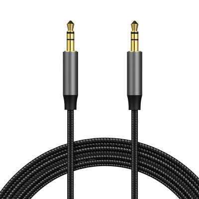 China P3201X High Fidelity Car Jack 3.5 Nylon Audio Cable Male To Aux Cable. male car stereo for car cell phone headset speaker for sale