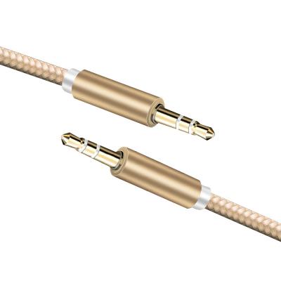 China Car Factory Price P3305X Speaker Cable 3.5mm Audio Cable For Iphone Nylon Braided Audio Cable for sale