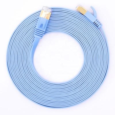 China Thin PVC+0.57CU Pengji Rj45 Utp Cat6 Patch Cord Network Cat6 Flat Flat Cable for sale