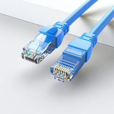 China PVC+0.57CU RJ45 Connector PVC Jacket Copper Wire Cat 5e 6 cat5e cat6 UTP FTP Computer Network Cable Indoor Patch Cord for sale