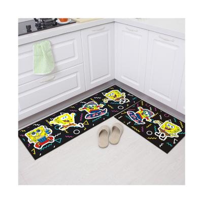 China High Quality Factory Workmanship Household Flannel Kitchen Thin Rug Professional Washable for sale