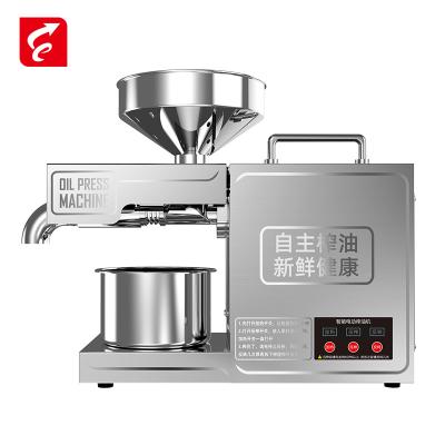 China Black Small Household Peanut Home Pumpkin Palm Sunflower Seed Olive Cold Oil Press Machine for sale