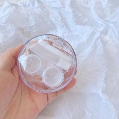 China Transparent contact lens case portable travel contact lens storage environmental protection new product material for sale