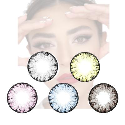 China Factory Price Customizable Color Contact Lens Individuality Eye Top Quality Contact Lenses Natural Year Spray for sale