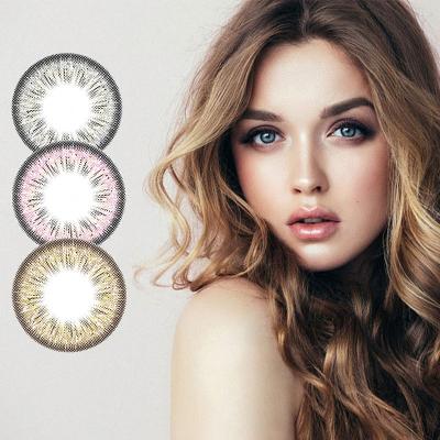 China Contact Lens Natural Cosmetic Temperament Eye Year Contact Lens Spray Colored New Arrival for sale