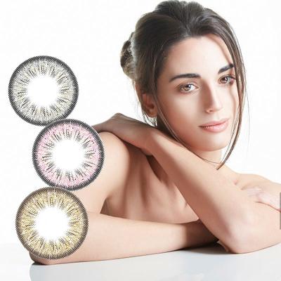 China Contact Lens Easy To Carry Health Affordable 1 Year Spray Color Lenses Fashion Design Contact Lenses for sale