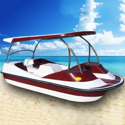 China Best FRP Quality 4 People Pedal Boat Water Amusement Equipment for sale