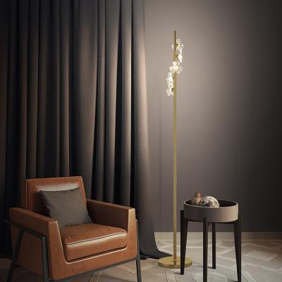 China Modern Scandinavian Light Luxury Modern Minimalist Bedroom Living Room Full Copper Study Floor Lamp Lamps And Lanterns for sale