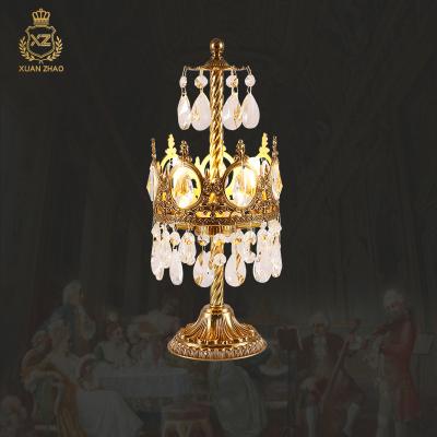 China NEW EUROPEAN XingZhong Style Table Lamps Crystal Light Brass Lamp For Living Room Bedside Lamp for sale