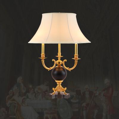 China XingZhong XingZhong Style Luxury Black Copper Restaurant European Style Night Light Hotel Bedside Lights Iron Table Lamps for sale