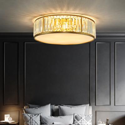 China Modern Minimalist Nordic Light Luxury Crystal Ceiling Lamp Living Room Mounted Boy Kids Girl Bedroom Outdoor Lamps for sale