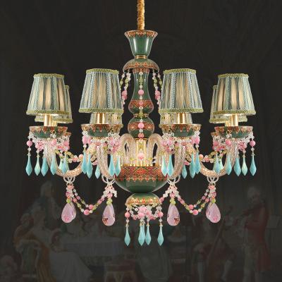 China Hotel Glass Chandelier Crystal Lighting Classic Tradition Villa XingZhong European Style Pendant Light Living Room Bedroom Villa for sale