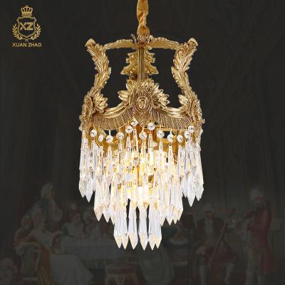 China European XingZhong European Vintage Style Crystal Chandelier Villa Club Hotel Lobby Lighting Project Model Room Crystal Chandelier for sale